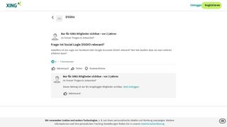 
                            2. Frage: Ist Social Login DSGVO relevant? - DSGVo | XING