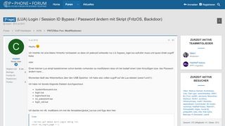 
                            12. [Frage] - (LUA) Login / Session ID Bypass / Password ändern mit ...