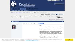 
                            5. Frage: Netzwerk verlangt immer Passwort - Dr. Windows