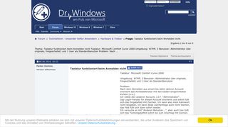 
                            7. Frage: Tastatur funktioniert beim Anmelden nicht - Dr. Windows