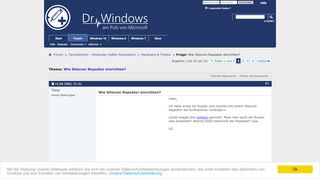 
                            11. Frage: Wie Sitecom Repeater einrichten? - Dr. Windows