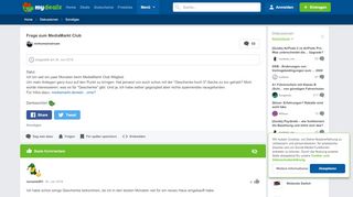
                            13. Frage zum MediaMarkt Club - mydealz.de