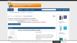 
                            8. Frage zur meiner Rechnung (Mobilcom debitel) | Handy Forum ...
