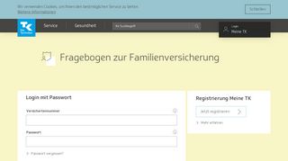 
                            6. Fragebogen zur Familienversicherung ausfüllen | Die Techniker