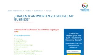 
                            11. Fragen & Antworten zu Google My Business - Sensational Marketing