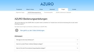 
                            3. Fragen | AZURO Bedienungsanleitung | Rechnungsprogramm + ...