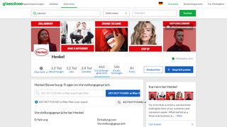 
                            10. Fragen in Vorstellungsgesprächen bei Henkel | Glassdoor.de