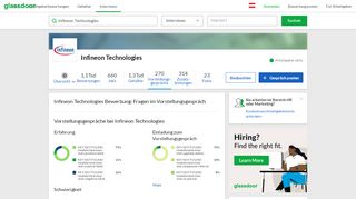 
                            8. Fragen in Vorstellungsgesprächen bei Infineon ... - Glassdoor