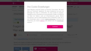 
                            12. Fragen oder Feedback zur MagentaSERVICE App? - Telekom hilft ...