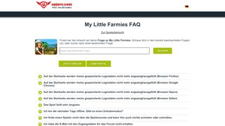 
                            4. Fragen und Antworten - My Little Farmies FAQ - Upjers Support