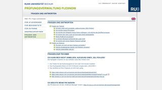 
                            3. Fragen und Antworten - Prüfungsverwaltung FlexNow