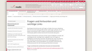 
                            6. Fragen und Antworten und wichtige Links - Swissmedic