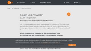 
                            3. Fragen und Antworten - ZDF