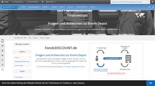 
                            2. Fragen und Antworten zu Ihrem Depot - FondsDISCOUNT.de