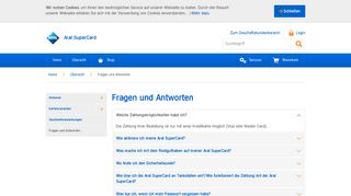 
                            11. Fragen und Antworten zur Aral SuperCard