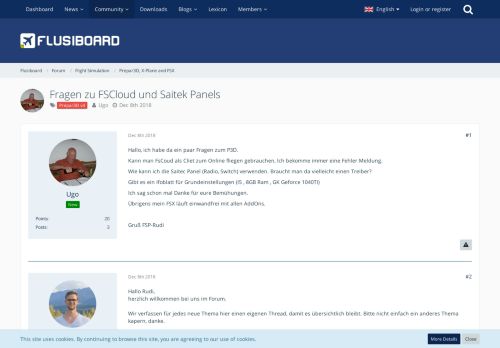 
                            9. Fragen zu FSCloud und Saitek Panels - Prepar3D, X-Plane and FSX ...