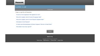
                            3. Fragen zu Login-IDs und Passwörtern - FAQ/Kontakt | LUMIX CLUB