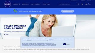 
                            3. Fragen zum NIVEA Login & Profil?