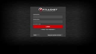 
                            2. Fragnet Game Panel - Login