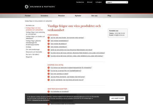 
                            6. Frågor och svar - Brummer & Partners