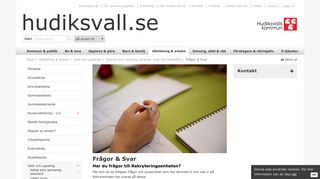 
                            4. Frågor & Svar - Hudiksvalls kommun