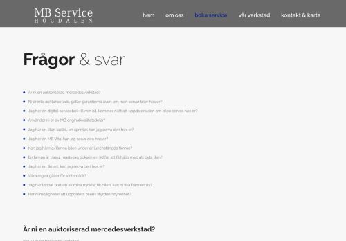 
                            13. Frågor & svar - MB Service