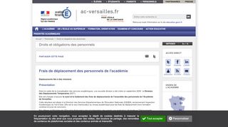 
                            9. Frais de déplacement des personnels de l'académie - ac-versailles.fr