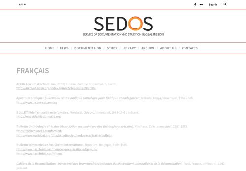 
                            12. Français – SEDOS