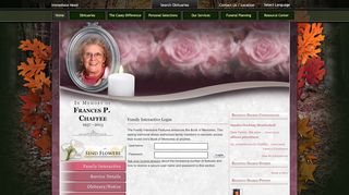 
                            12. Frances Chaffee Login - Cuba City, Wisconsin | Casey Funeral Home