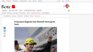 
                            10. Francesco Bagnaia hat MotoGP-Vertrag im Sack | Motorrad | Bote ...