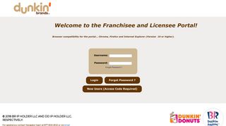 
                            6. Franchisee Portal - Dunkin' Brands