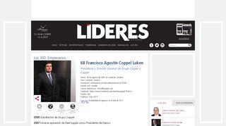 
                            5. Francisco Agustín Coppel Luken: Los 300 - Líderes Mexicanos