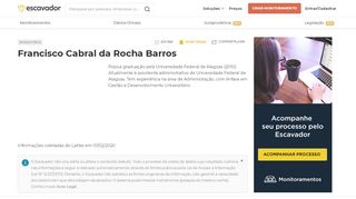 
                            12. Francisco Cabral da Rocha Barros | Escavador