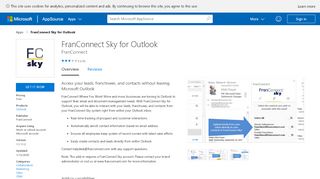 
                            11. FranConnect Sky for Outlook - Microsoft AppSource