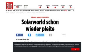 
                            8. Frank Asbeck im Pech - Solarworld schon wieder pleite - Köln - Bild.de