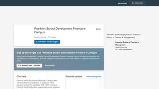 
                            8. Frankfurt School Development Finance e-Campus | LinkedIn