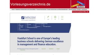 
                            13. Frankfurt School of Finance & Management - Vorlesungsverzeichnis