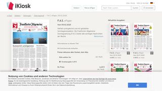 
                            13. Frankfurter Allgemeine Sonntagszeitung - ePaper im iKiosk lesen