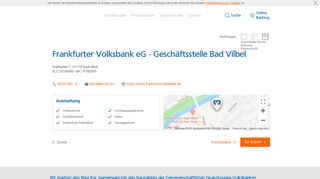 
                            1. Frankfurter Volksbank eG - Geschäftsstelle Bad Vilbel,Marktplatz 1 ...