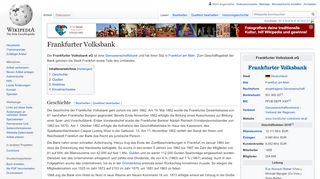 
                            9. Frankfurter Volksbank – Wikipedia