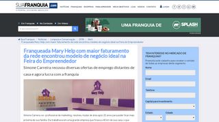 
                            13. Franqueada Mary Help com maior faturamento da rede encontrou ...