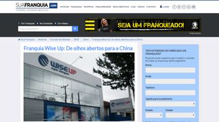 
                            12. Franquia Wise Up: De olhos abertos para a China - Portal Sua ...