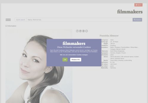 
                            9. Franziska Altmeyer | Actress | filmmakers