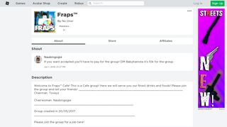 
                            12. Fraps™ - Roblox