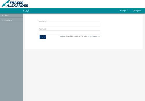 
                            12. Fraser Alexander Supplier Registration Portal - B1SA Opportunities ...