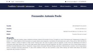 
                            5. Frassanito Antonio Paolo - Pontificia Università Lateranense