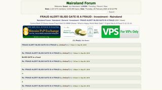 
                            2. FRAUD ALERT! BLISS GATE IS A FRAUD - Investment - Nigeria ...