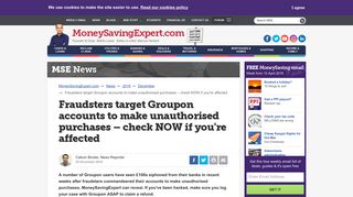 
                            8. Fraudsters target Groupon accounts to make unauthorised purchases ...