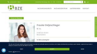 
                            7. Frauke Oeljeschlager - Bereichsleiterin | BZE