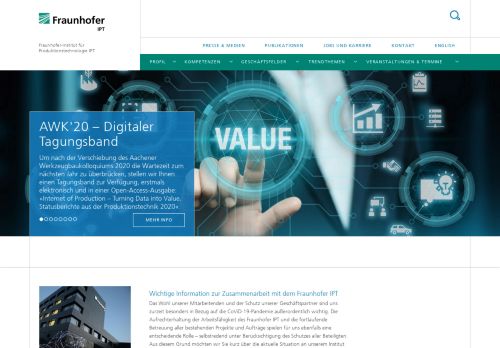 
                            4. Fraunhofer IPT: Fraunhofer-Institut für Produktionstechnologie